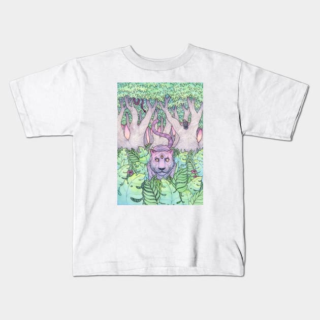 Spirit Tiger Kids T-Shirt by Serpent's Sun